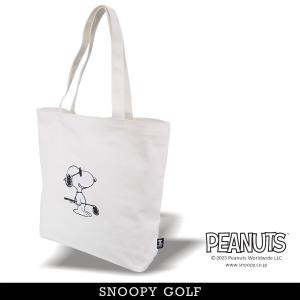 【NEW】SNOOPY GOLF スヌーピーゴルフ DON'T GO TO WORK TODAY. ジョー・クール/スヌーピーキャンバストートバッグ PEANUTS 642-3981103/23C｜パーリーゲイツbyゴルフウエーブ