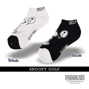 【NEW】SNOOPY GOLF スヌーピーゴルフ GOLF MOOD ジョー・クール/スヌーピー メンズ アンクルソックス PEANUTS 642-3986100-B/23C｜golfwaveonline2