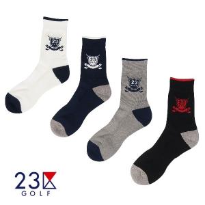 23区GOLFメンズ レギュラーソックスMade in Japan2足以上で郵