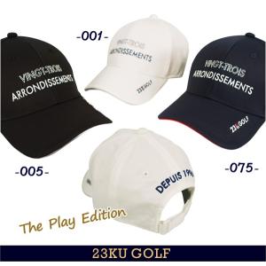 【New】着心地とデザインで最高のPLAY TIMEを提供するESSENTIAL WEAR【The Play Edition】の登場です！23区GOLF キャップ◆CAP【HT1PSW-0811】【GOLFLINE-WEAR】｜golfwaveonline