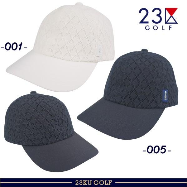 【New】 23区GOLF・レディース グログラン調レースキャップ◆CAP 【HT1RCM-0304...