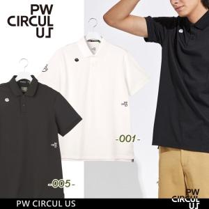 【PW CIRCULUS・ピーダブリュサーキュラス】メンズ　ベーシック半袖ポロシャツ【KHPNSW-0905】｜golfwaveonline