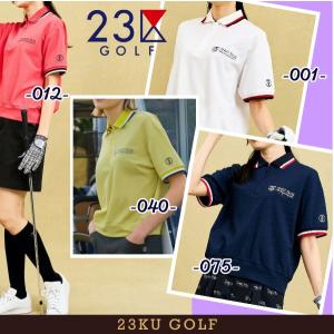23区GOLF ネイビー ポロシャツ　ホワイト キュロットスカート 23区GOLF 【超美品】23区ゴルフ キュロットスカート ネイビー×白