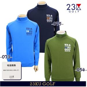 新品 23区ゴルフ Mサイズ ベロア モックネック プルオーバー カットソー 23区GOLF 【PREMIUM CHOICE】【夏のゴルフ応援価格】 23区GOLF