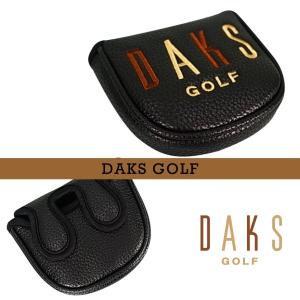 【PREMIUM OUTLET】【期間40%OFF】DAKS GOLF DAKS PREMIUM COLLECTIONダックスゴルフ マグネット式2ボールタイプ（大型マレット）パターカバー【ZZ1UNM-0910｜golfwaveonline