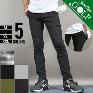 PUMA GOLF プーマゴルフ ストレッチパンツ チェック柄 ブルー系 79