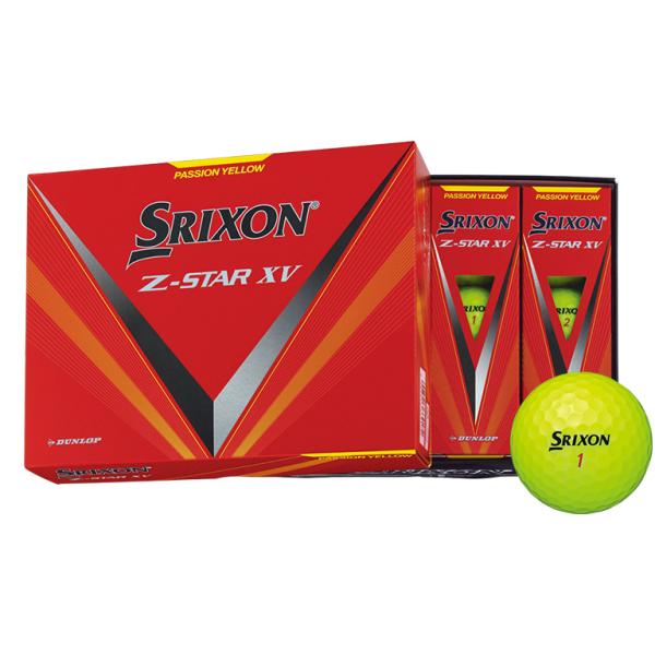 スリクソン　ＺスターXV　ボール　2023　プレミアムパッションイエロー　　ダンロップゴルフボール