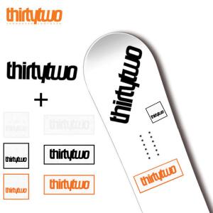 サーティーツー ステッカー2枚セット THIRTYTWO BOARD STICKER + DIE CUT STICKER(THIRYTWO)  32 シール スノーボード スノボ