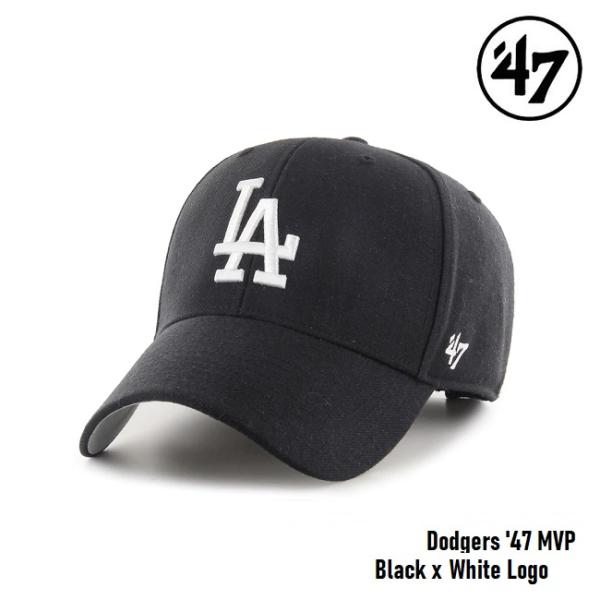 47 キャップ  &apos;47 Brand フォーティセブン MVP Dodgers Black x Wh...