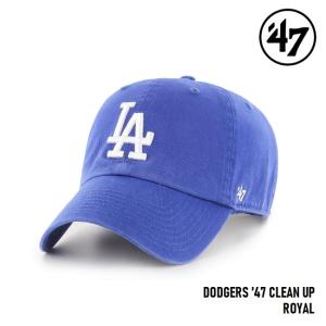 47 キャップ  '47 Brand フォーティセブン CLEAN UP Dodgers Royal MLB CAP LA ロサンゼルスドジャース メジャーリーグ ブルー｜golgoda