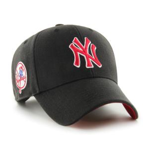 47 キャップ '47 Brand フォーティセブン SURE SHOT SNAPBACK MVP / Yankees Black x Red Logo MLB CAP NY ヤンキース エムブイピー メジャーリーグ 春夏 秋冬