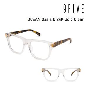 サングラス 9five ナインファイブ OCEAN Oasis & 24K Gold Clear オーシャン スクエアフレーム スケート HIP HOP界やNBAからも支持｜golgoda