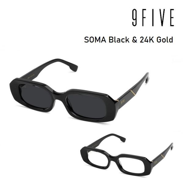 サングラス 9five SOMA Black &amp; 24K Gold ナインファイブ ソーマ スケート...