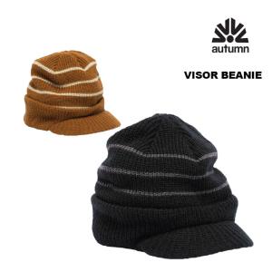 ビーニー  AUTUMN オータム VISOR BEANIE 23-24 ニット帽 つば付きビーニー SNOWBOARD スノーボード SKATE SK8｜golgoda