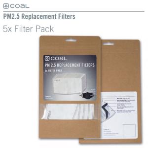 フィルター付き ネックウォーマーFilter Gaiter交換用フィルター COAL PM2.5 Carbon Filter Pre-Pk (5枚入) コール スポーツ マ｜golgoda