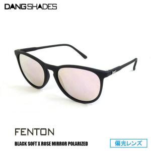 サングラス DANG SHADES ダン・シェイディーズ FENTON Black Soft x Rose Mirror Polarized(偏光レンズ)｜GOLGODAヤフーショップ