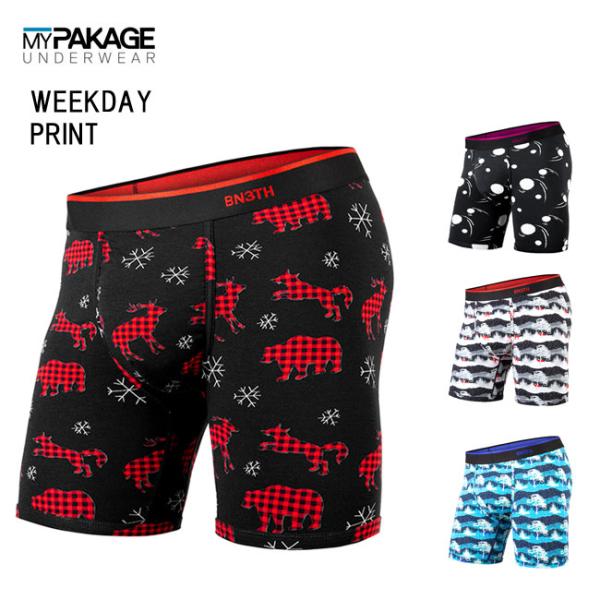 マイパッケージ MYPAKAGE BN3TH CLASSIC BOXER BRIEF PRINT ボ...