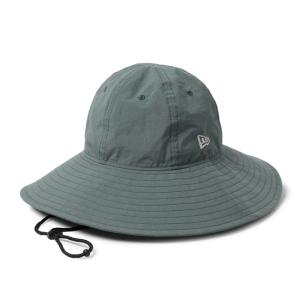 ニューエラ ハット NEW ERA  Explorer Wide Brim Nylon Sabi-Grey エクスプローラー ワイドブリム ロングブリム ナイロン素材 速乾性 撥水性 春 夏 14744703｜GOLGODAヤフーショップ