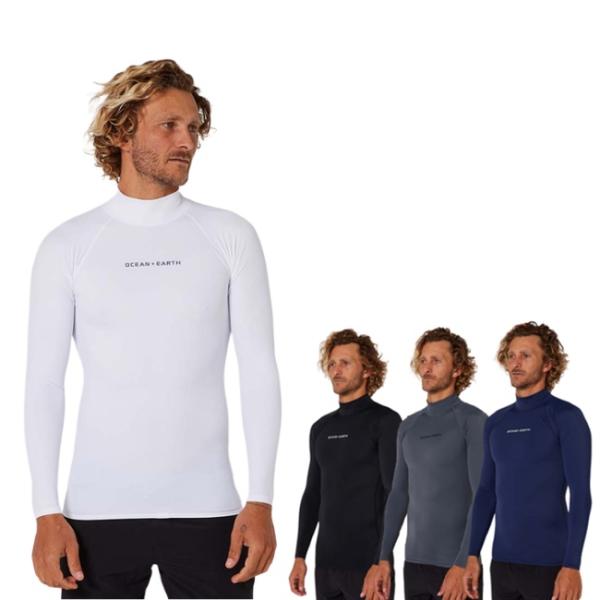 長袖ラッシュガード OCEAN&amp;EARTH RASH GUARD MENS SCRIPT L/S  ...