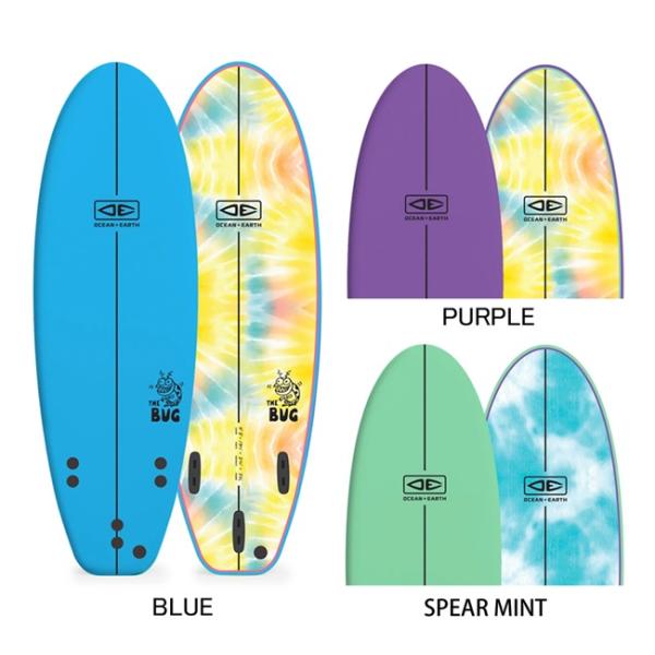 ソフトボード OCEAN&amp;EARTH THE BUG SOFT 5'2 子供用 サーフボード サーフ...