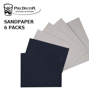 サーフボード リペアーグッズ PHIX DOCTOR フィックスドクター SANDPAPER 6 PACKS サンドペーパー ６枚セット｜golgoda