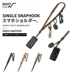 ROOT CO. ルートコー GRAVITY UTILITY WEBBING LOOP SINGLE SNAPHOOK スマホショルダー ネックストラップ ハンドストラップ 正規品｜GOLGODAヤフーショップ