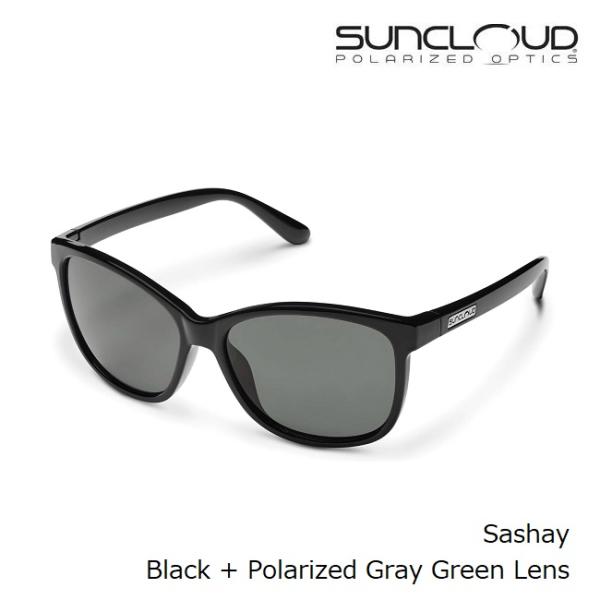 サングラス サンクラウド SUNCLOUD SASHAY / BLACK / GRAY GREEN ...