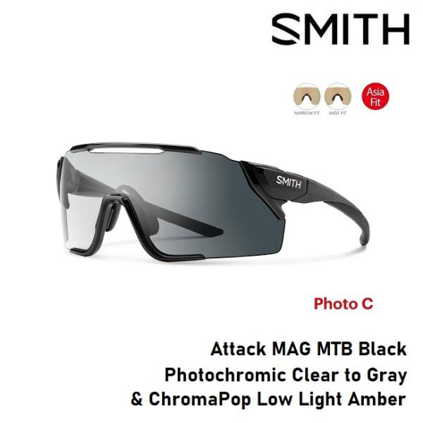 サングラス スミス SMITH Attack MAG MTB Black (Photo C to G...