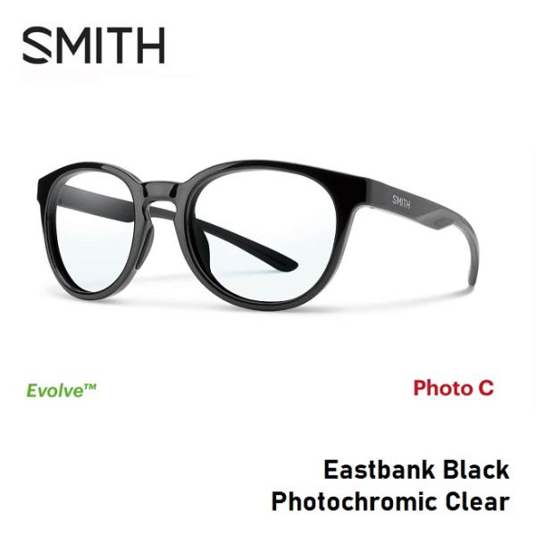 サングラス スミス SMITH Eastbank Black Photochromic Clear ...