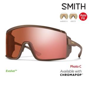 サングラス スミス SMITH Pursuit / Matte Gold Dust / CP Glacier Photochromic Rose Gold Mirror / ASIA FIT パシュート スポーツサングラス ロードレース