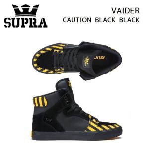 スープラ  SUPRA VAIDER CAUTION BLACK BLACK (08206-821) 2019/SS スニーカー スケート