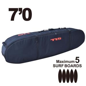 トラベルケース TOOLS TLS 4/5 TRAVEL CASE 7.0ft ショートボード用 レトロボード用 ファンボード用 ハードケース サーフボードケース トリップ 4-5本用｜golgoda