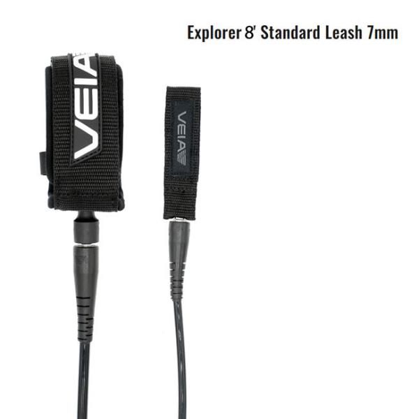 リーシュコード VEIA / Explorer Standard Leash 8ft x 7mm レ...