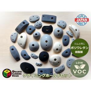 クライミングホールド ジムと同じポリウレタン製 35個セット トラッドホールドセットM(A) サンプル図面＆保証付き 日本メーカー製 ボルダリング｜goliathclimbingholds