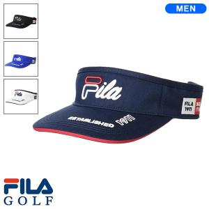 FILA GOLF フィラゴルフ キャップ サンバイザー 帽子セット 匿名送料込 FILA フィラ ゴルフ サンバイザー ライオンの刺繍がクールなサン