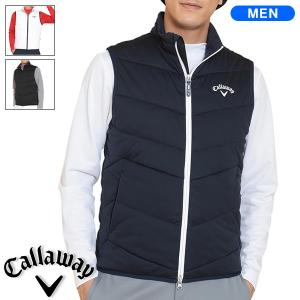 サイズ：L CALLAWAY キャロウェイ  中綿ベスト  ブラック系 [240101413806] ゴルフウェア メンズ ストスト CALLAWAY キャロウェイ 中綿ベスト ブラック系 L ゴルフウェア