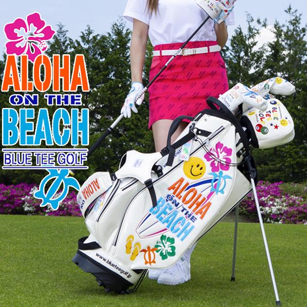 ブルーティーゴルフ ALOHA ON THE BEACH スタンドキャディバッグ BLUE TEE ...
