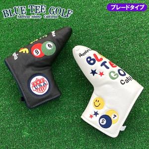 ブルーティーゴルフ スマイル＆ピンボール シリーズ パターカバー ブレードタイプ BLUE TEE GOLF HC-001｜golkin