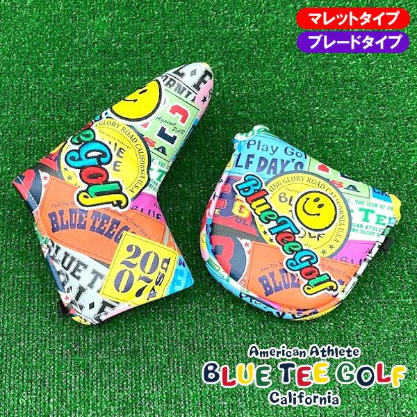 ブルーティーゴルフ ワッペン柄 パターカバー[ブレード／マレット] HC-035 BLUE TEE ...