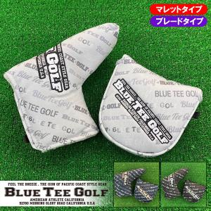 ブルーティーゴルフ ボーダー柄 パターカバー[ブレード／マレット] HC-036 BLUE TEE GOLF｜golkin