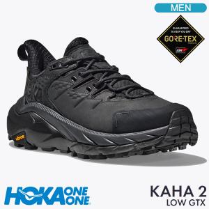 ホカオネオネ スニーカー HOKA ONE ONE M KAHA 2 LOW GTX カハ 2 ロー ゴアテックス ブラック/ブラック メンズシューズ 1123190-BBLC｜golkin