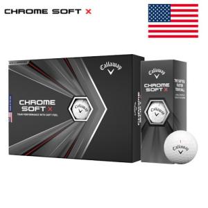 【US輸入品】 キャロウェイゴルフ クロムソフトX 2020 ゴルフボール CHROME SOFT X 1ダース [12球入り]