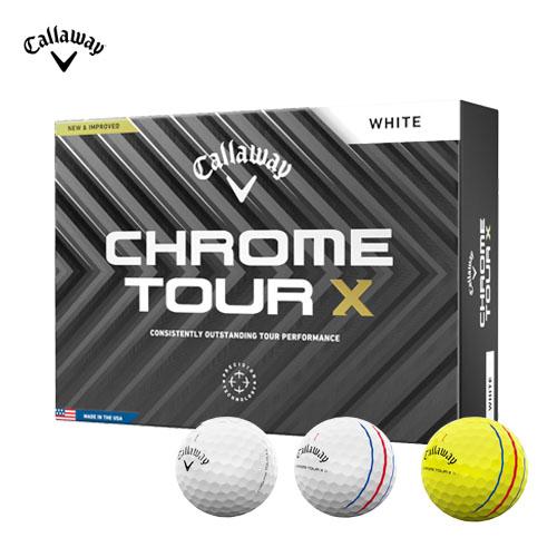 キャロウェイ(Callaway) ゴルフボール CHROME TOUR X 2024年モデル 1ダー...