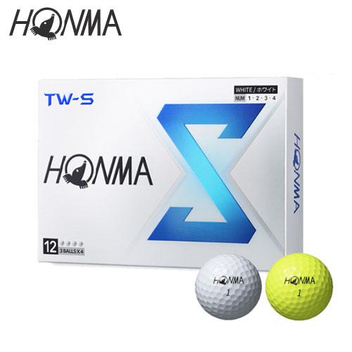本間ゴルフ ホンマゴルフ HONMA TW-S ゴルフボール 1ダース [12球入り] 2024年モ...