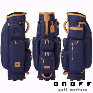 ONOFF（オノフ） キャディバッグ OB0621 カートバッグ 9型 47インチ対応 ネイビー｜golkin