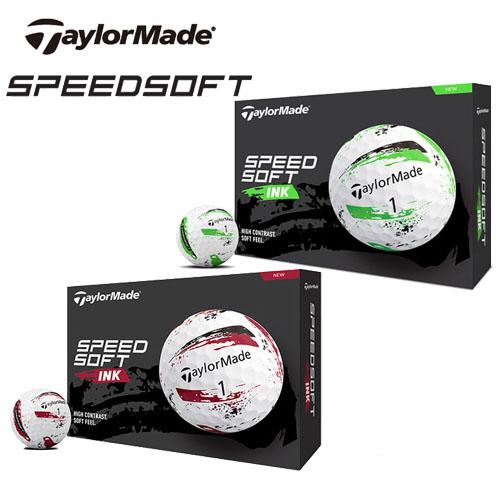 テーラーメイド スピードソフトインク ゴルフ ボール 1ダース [12球入り] SPEED SOFT...
