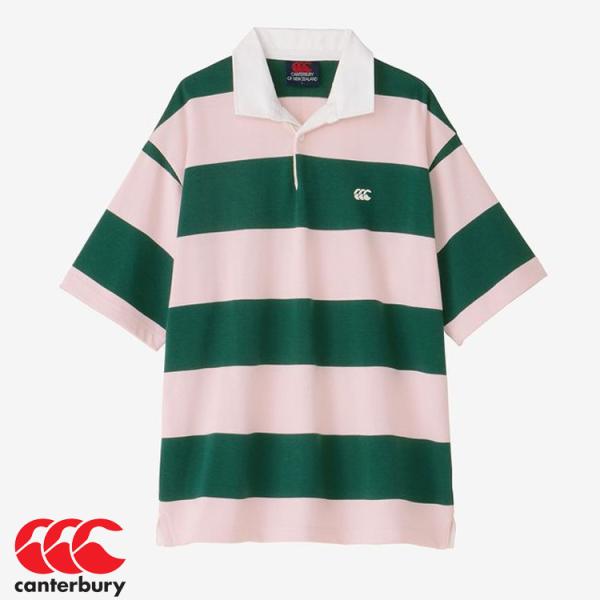 カンタベリー ポロシャツ CANTERBURY S/S 4INCH STRIPE RUGBY JER...