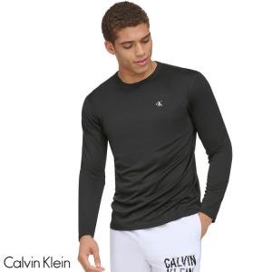 カルバンクライン CALVIN KLEIN ラッシュガード メンズ 水着 UPF 40+ 長袖 Tシャツ ブラック CB4HJ102｜golkin