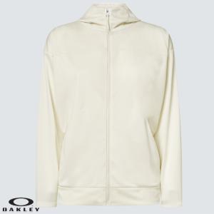 オークリー ジャケット レディース RADIANT ICY RELAX HOODIE JKT 5.0 トレーニング スポーツウェア　FOA500536　10R ARCTIC WHITE｜golkin