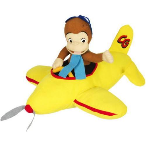 おさるのジョージ＆飛行機 プラッシュトイ/ぬいぐるみ